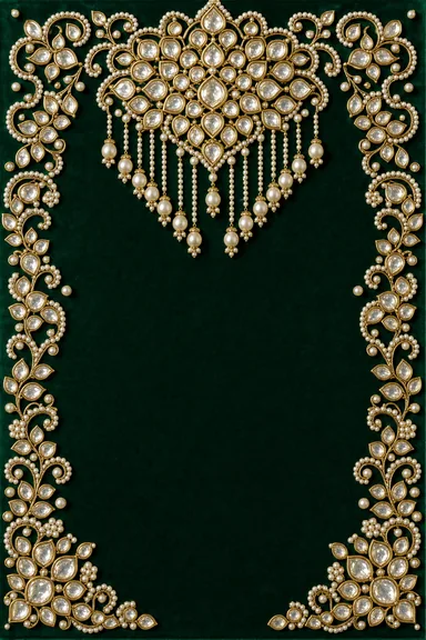 Emerald Polki Suite — Living Invitation — Wedding card design