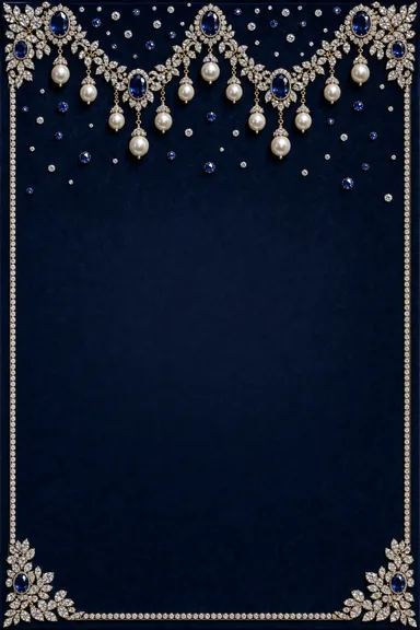 Midnight Sapphire Suite — Living Invitation — Wedding card design