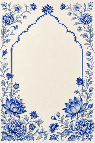 Blue Pottery Wedding — Living Invitation — animated wedding invitation from the Regal collection