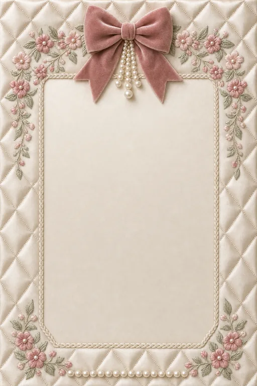 Quilted Pearl Wedding — Living Invitation — Botanical Wedding invitation card design from Ayozan