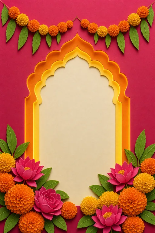 Rani Paper Garden Wedding — Living Invitation — Botanical Wedding invitation card design from Ayozan