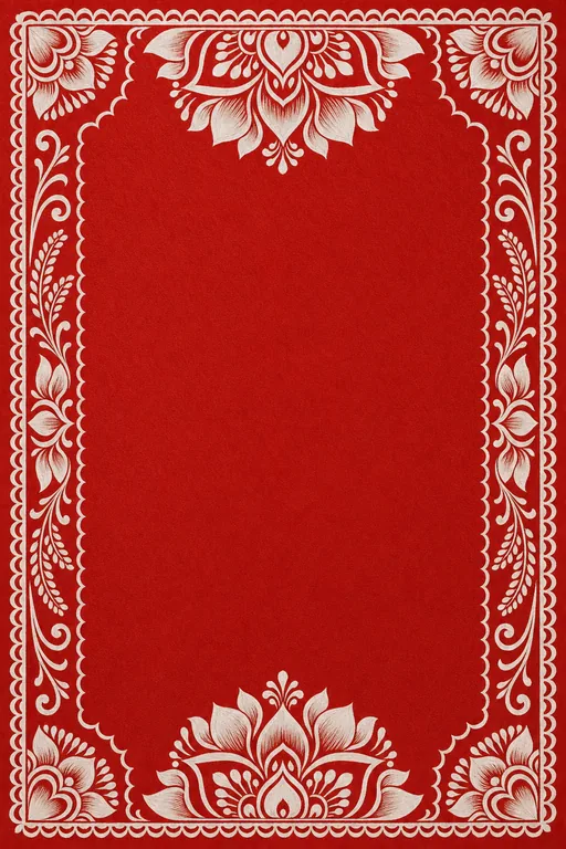 Alpana Bengali Wedding — Living Invitation — Bengali Hindu Traditional Wedding invitation card design from Ayozan