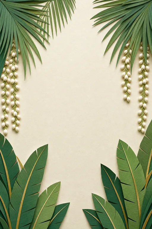 Kayal Green Malayali Wedding — Living Invitation — Malayalam Botanical Wedding invitation card design from Ayozan
