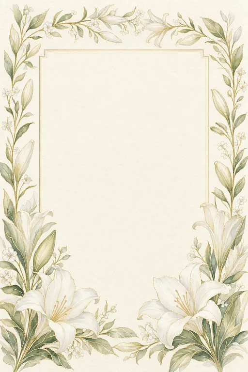 Malabar Lily Malayali Wedding — Living Invitation — Malayalam Christian Botanical Wedding invitation card design from Ayozan