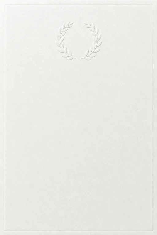 Laurel Crest Wedding — Living Invitation — Minimal Wedding invitation card design from Ayozan