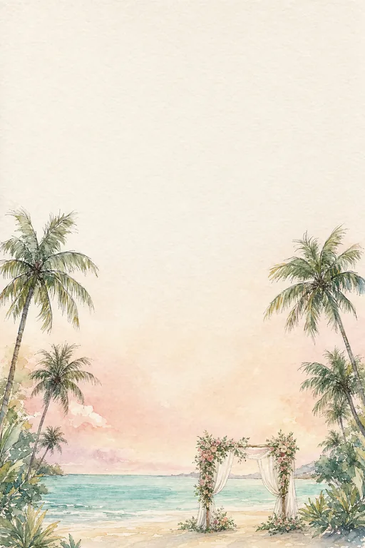 Kinara Watercolour Wedding — Living Invitation — Modern Wedding invitation card design from Ayozan