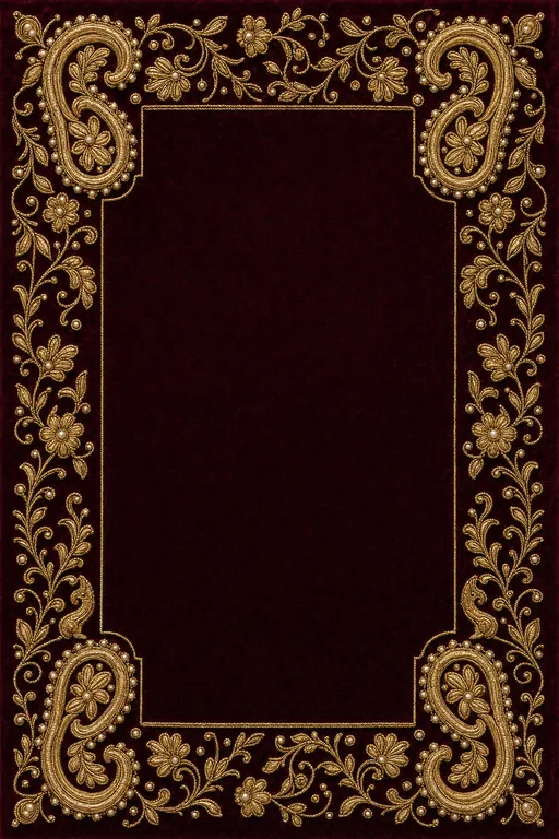 Zardozi Velvet Wedding — Living Invitation — Awadhi Ornate Wedding invitation card design from Ayozan