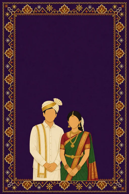 Kannada Jodi Wedding — Living Invitation — Kannada Hindu Modern Wedding invitation card design from Ayozan