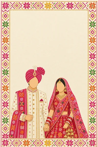 Punjabi Jodi Wedding — Living Invitation — animated wedding invitation from the Regal collection