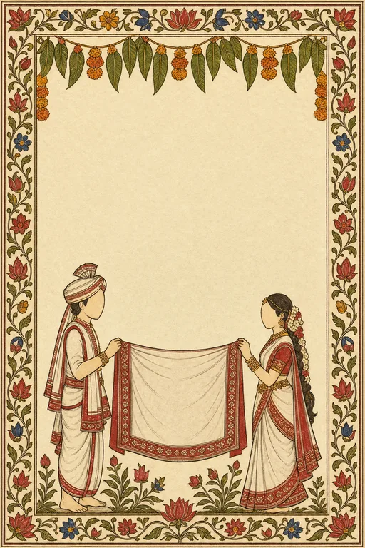 Telugu Jodi Wedding — Living Invitation — Telugu Hindu Traditional Wedding invitation card design from Ayozan