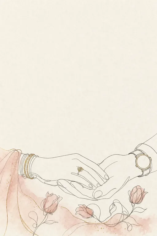 Hands Sketch Anniversary — Living Invitation — Modern Anniversary invitation card design from Ayozan