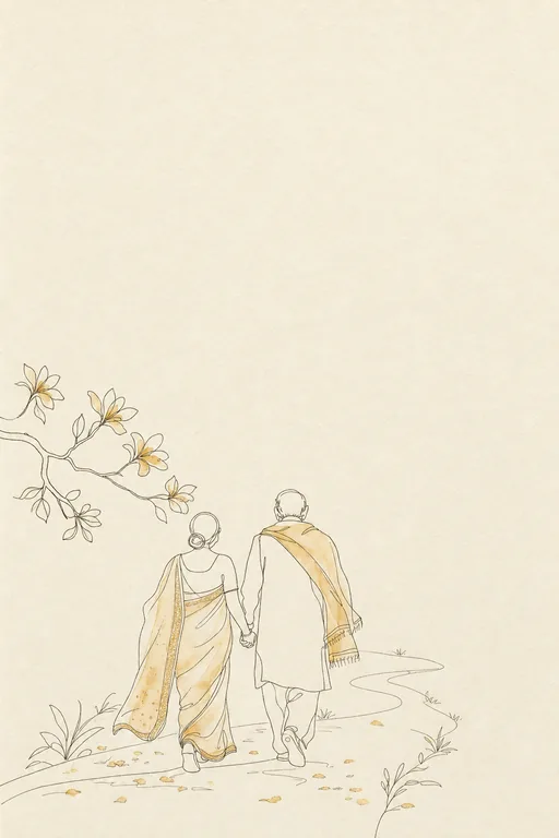 Jodi Sketch Golden Anniversary — Living Invitation — Modern Anniversary invitation card design from Ayozan