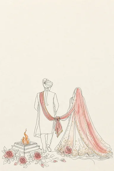 Jodi Sketch Phere Wedding — Living Invitation — Wedding invitation