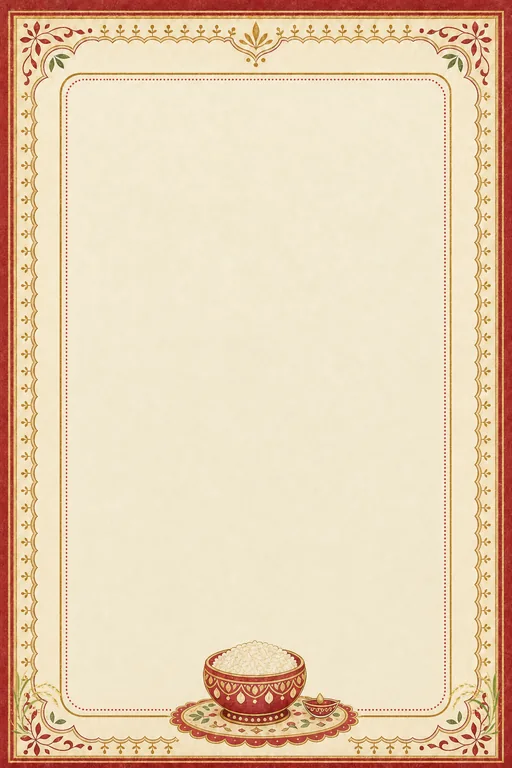 Our First Rice — invitation page
