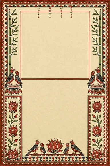 Our Kohbar Story — Hindu invitation card design
