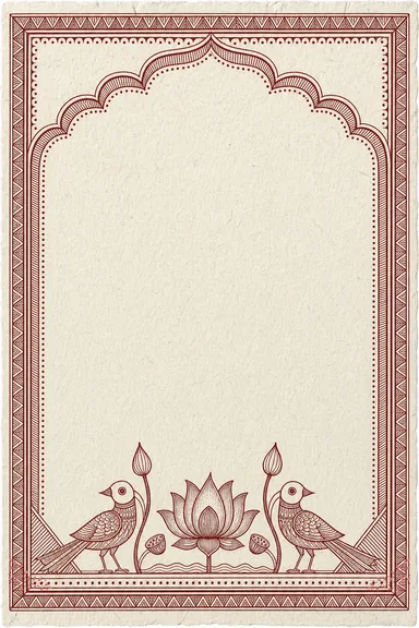 Mithila in Ink — Madhubani Wedding invitation card design