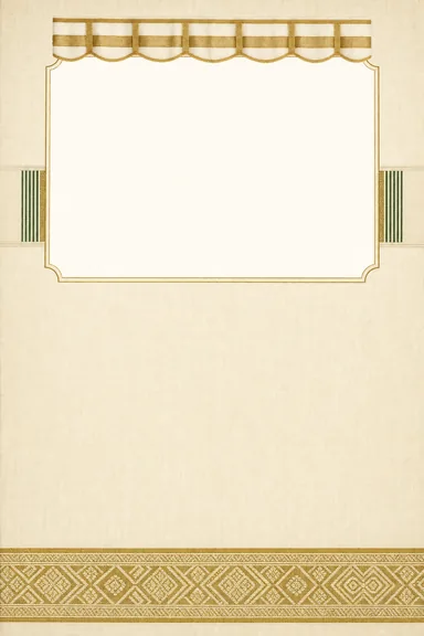 Kasavu Portrait — Malayalam Wedding invitation card design