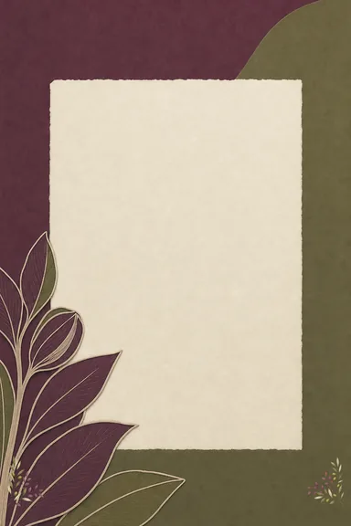 Plum and Olive — Malayalam Wedding invitation card design