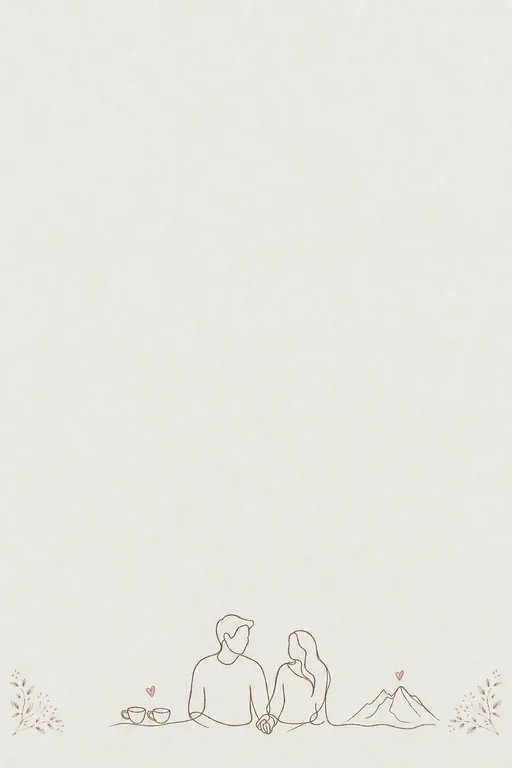 Our Story in Lines — invitation page