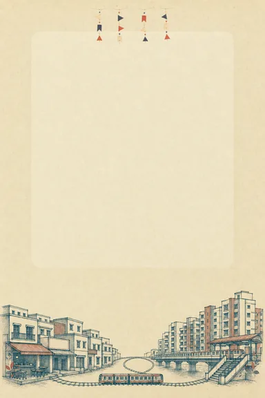 Two Cities, One Day — Wedding invitation