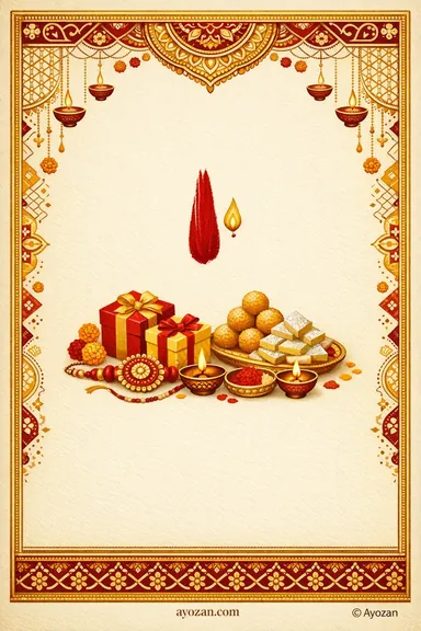 North Indian Bhai Dooj · Classic — Bhai Dooj greeting card design