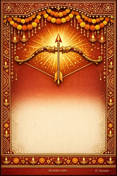 North Indian Dussehra · Classic — Dussehra greeting card design