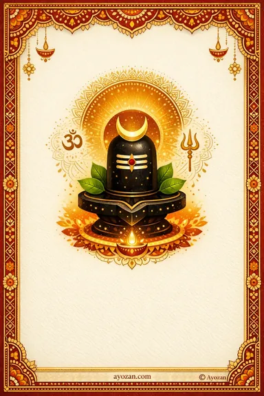 North Indian Maha Shivaratri · Classic — Mahashivratri greeting card design
