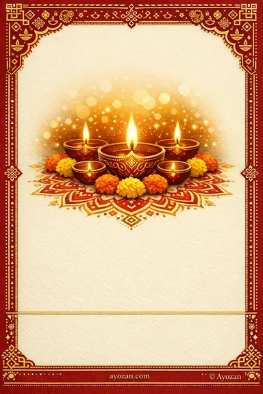 Tamil Naraka Chaturdasi · Classic — Tamil Heritage invitation card design