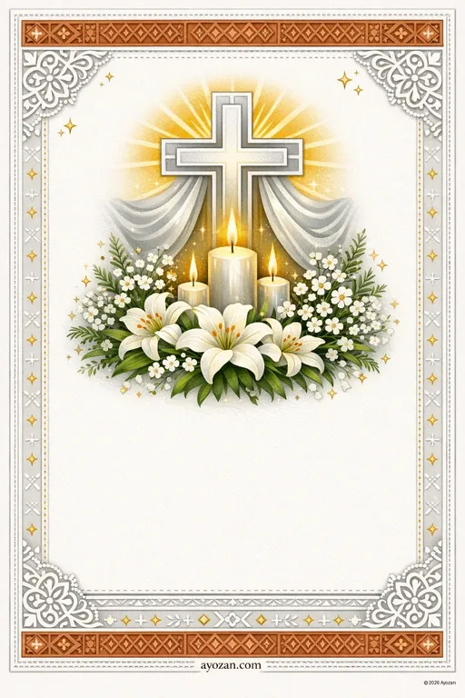 Bengali Good Friday · Classic — Bengali Christian Traditional Good Friday invitation card design from Ayozan