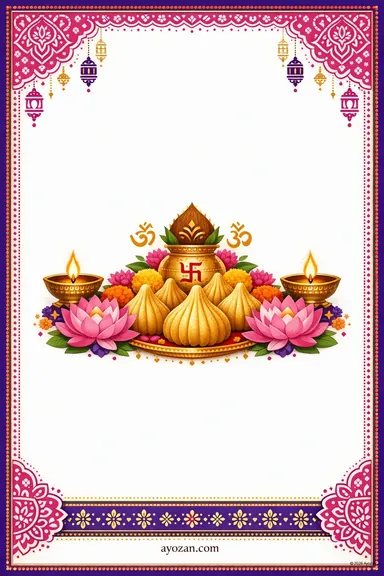Bengali Ganesh Chaturthi · Contemporary — Ganesh Chaturthi card design