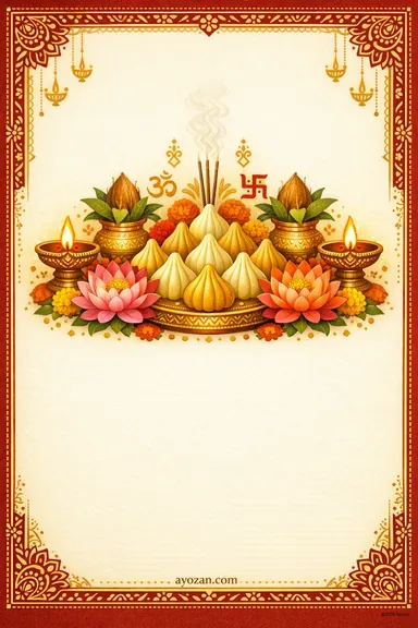 Bengali Ganesh Chaturthi · Classic — Ganesh Chaturthi greeting card design
