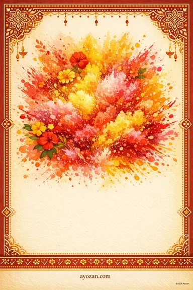 Bengali Holi · Classic — Hindu invitation card design