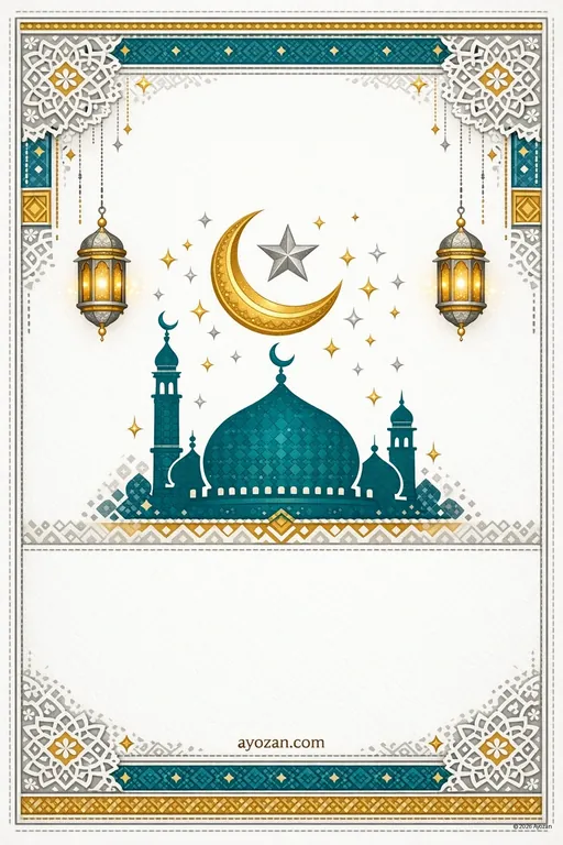Bengali Eid Milad · Contemporary — Bengali Muslim Modern Eid Milad-un-Nabi invitation card design from Ayozan