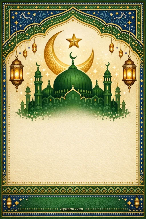 Hyderabadi Eid Milad · Classic — Hyderabadi Muslim Traditional Eid Milad-un-Nabi invitation card design from Ayozan