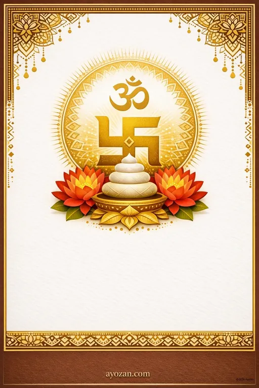 Prayer Meeting · Classic — Jain Traditional Prayer Meeting invitation card design from Ayozan