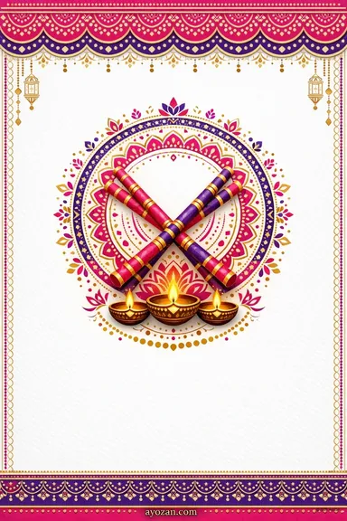 North Indian Navratri · Contemporary — Navratri greeting card design