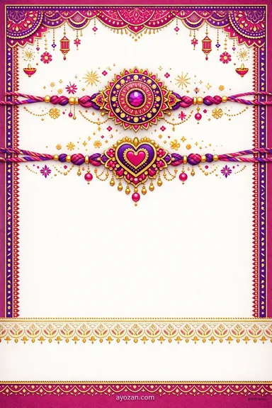 North Indian Raksha Bandhan · Contemporary — Hindi invitation card design