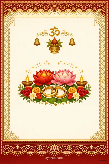 North Indian Anniversary · Classic — Anniversary invitation card design