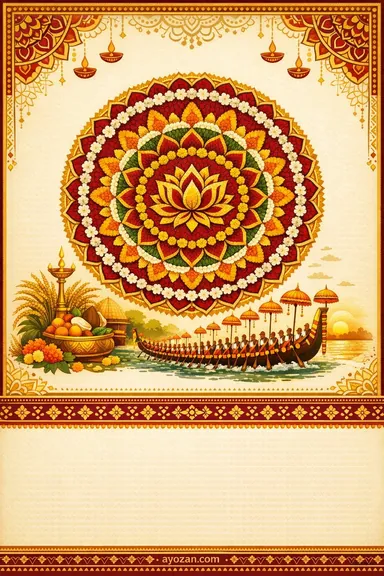 North Indian Onam · Classic — Onam greeting card design