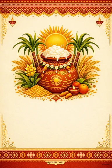 North Indian Pongal · Classic — Pongal greeting card design