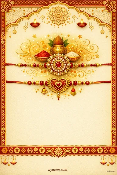 North Indian Raksha Bandhan · Classic — Raksha Bandhan greeting card design