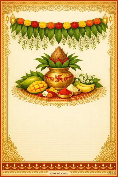 North Indian Ugadi · Classic — Gudi Padwa greeting card design