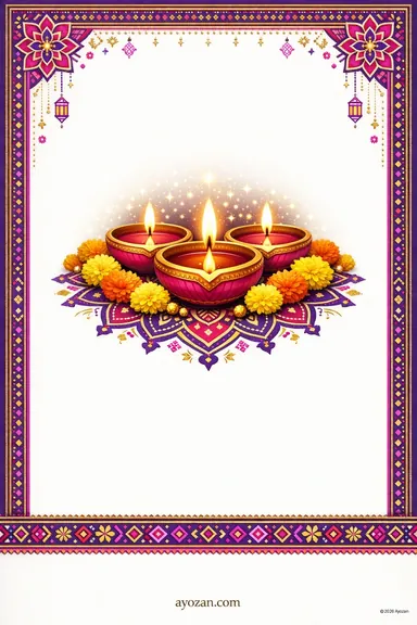 Punjabi Diwali · Contemporary — Diwali greeting card design