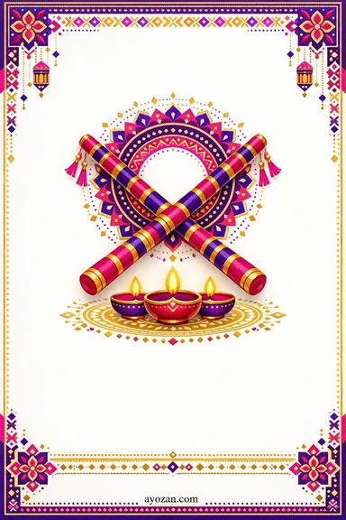 Punjabi Navratri · Contemporary — Navratri greeting card design