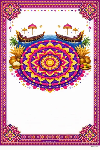 Punjabi Onam · Contemporary — Onam greeting card design