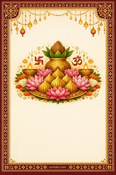 Punjabi Ganesh Chaturthi · Classic — Ganesh Chaturthi greeting card design
