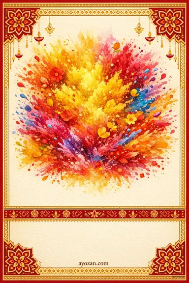 Punjabi Holi · Classic — Holi greeting card design