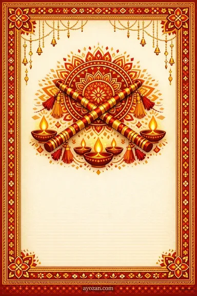 Punjabi Navratri · Classic — Navratri greeting card design