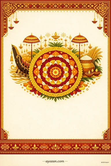 Punjabi Onam · Classic — Onam greeting card design