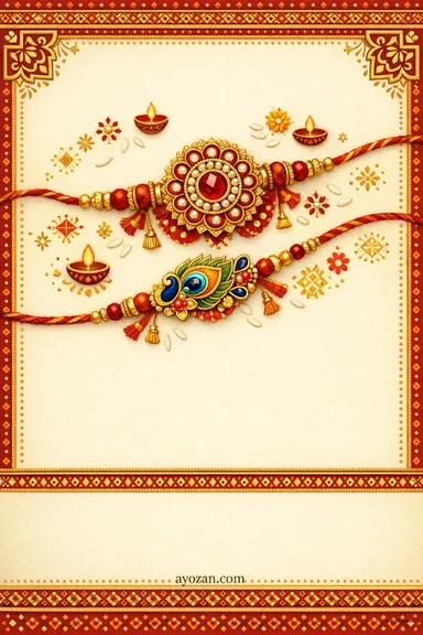 Punjabi Raksha Bandhan · Classic — Raksha Bandhan greeting card design